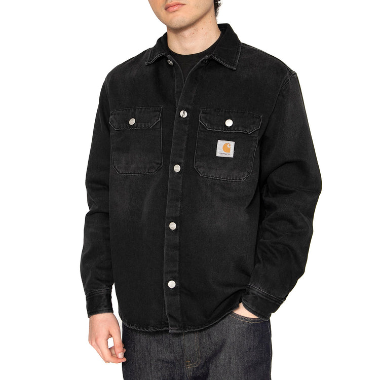 Harvey Shirt Jac Black - Camicia Denim Jeans Uomo Blu I033346.894L . CARHARTT WIP 