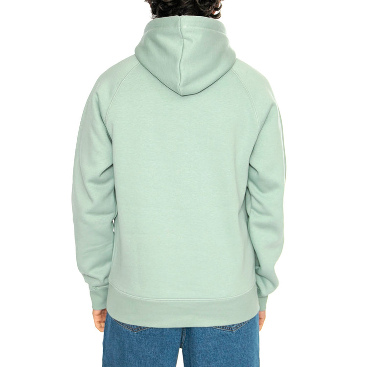 Hooded Chase Sweat Frosted Green / Gold - Felpa con Cappuccio Uomo Verde I033661.2O2XX . CARHARTT WIP 