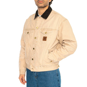 Dayton Trucker Jacket Dusty H Brown / Tobacco - Giacca Uomo Beige I034315.2N24O . CARHARTT WIP 