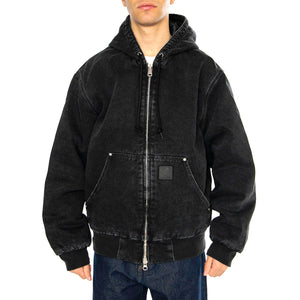 OG Active Rivet Jacket Black - Giacca con Cappuccio Uomo Nera I034316.8906 . CARHARTT WIP 