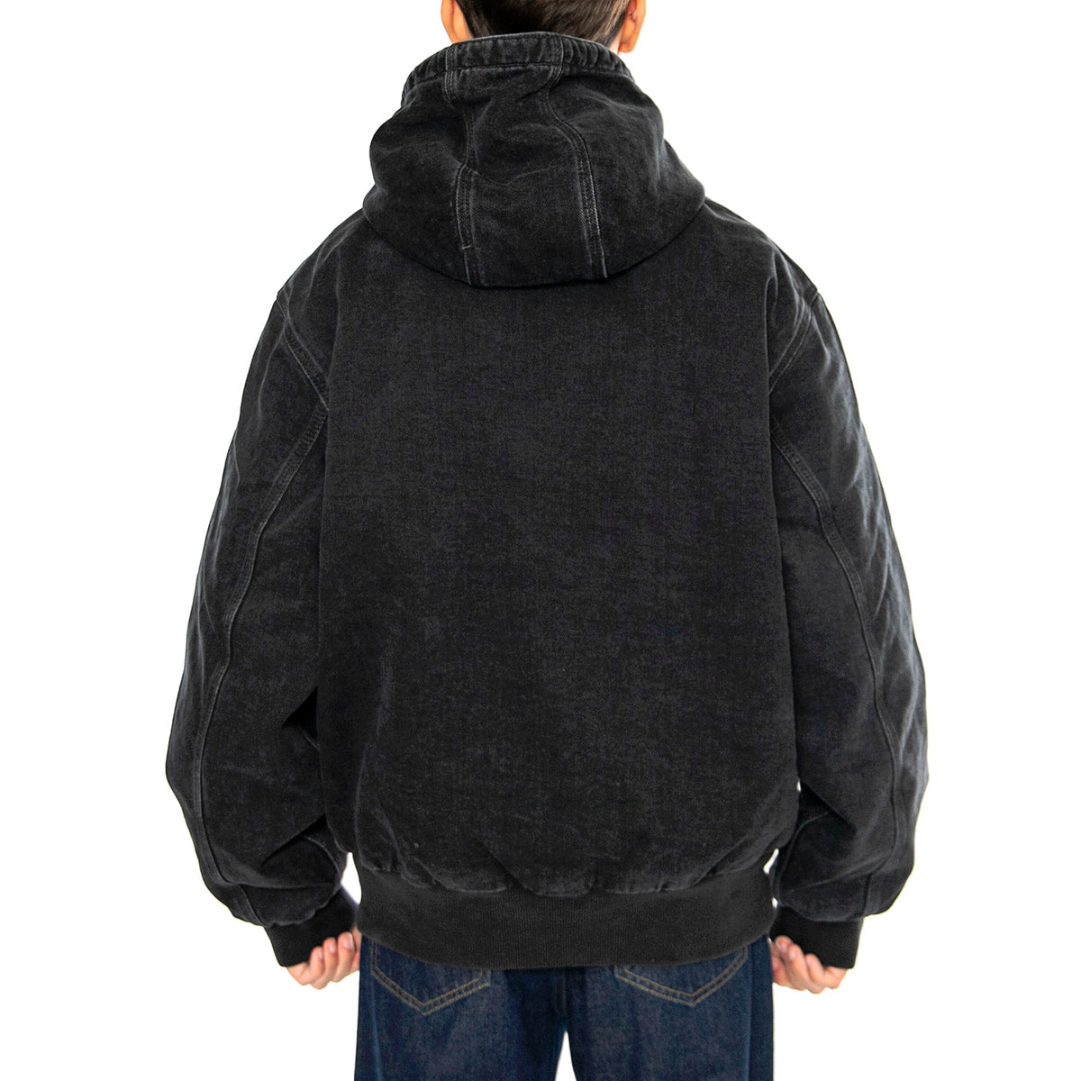 OG Active Rivet Jacket Black - Giacca con Cappuccio Uomo Nera I034316.8906 . CARHARTT WIP 