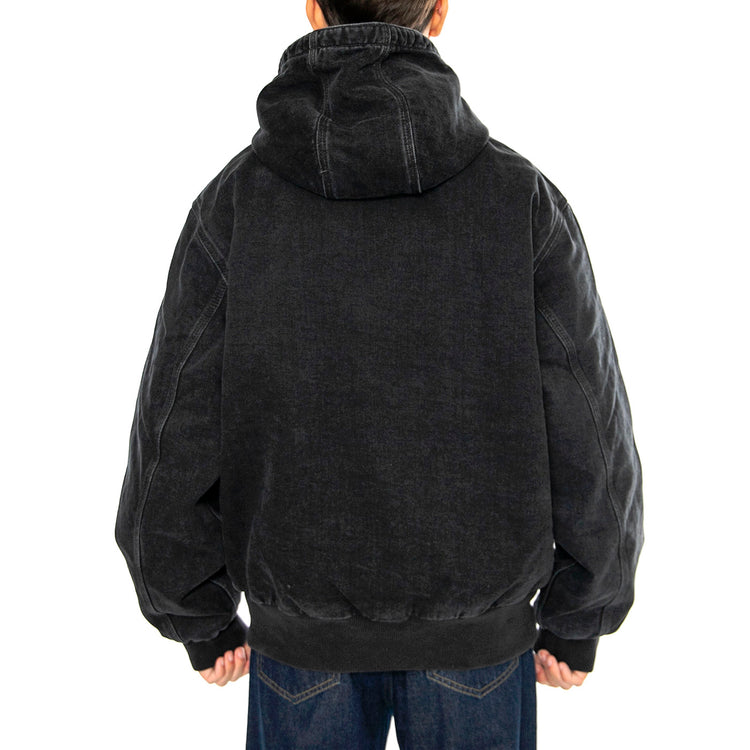 OG Active Rivet Jacket Black - Giacca con Cappuccio Uomo Nera I034316.8906 . CARHARTT WIP 