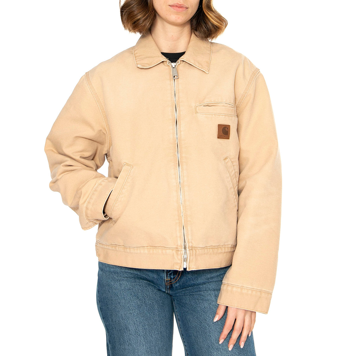 W' Dayton Jacket Dusty H Brown - Giacca Donna Beige I034320.07E4O . CARHARTT WIP 