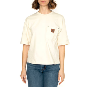 W' S/S Eldon T-Shirt Natural - Maglietta Girocollo Donna Beige I034376.05XX . CARHARTT WIP 