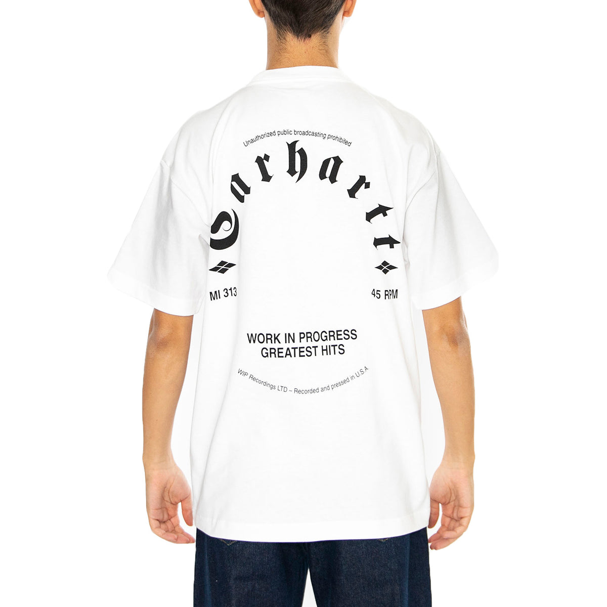 S/S Greatest Hits T-Shirt White / Black - Maglietta Girocollo Uomo Bianca I034394.00AXX . CARHARTT WIP 
