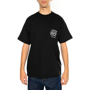 S/S Fragments Pocket T-Shirt Black / White - Maglietta Girocollo Uomo Nera I034407.0D2XX . CARHARTT WIP 