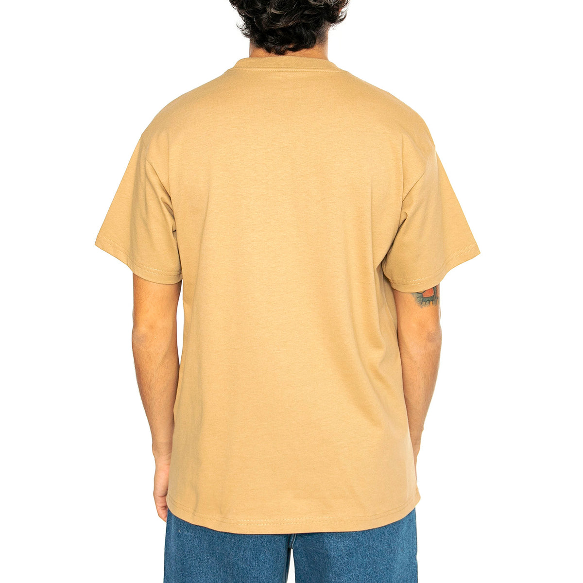 S/S Fragments Pocket T-Shirt Dusty H Brown / Black - Maglietta Girocollo Uomo Marrone I034407.0IAXX . CARHARTT WIP 