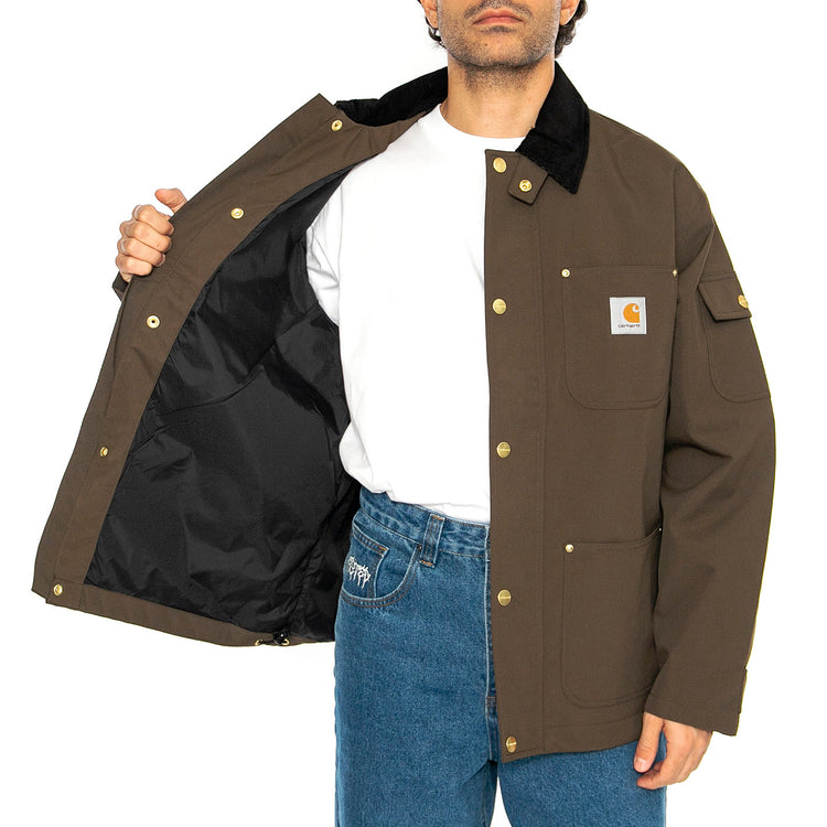 Clapton Jacket Liberica / Black - Giacca Uomo Marrone I034424.2NDXX . CARHARTT WIP 