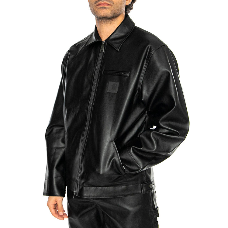 Detroit Jacket Black - Giacca Similpelle Uomo Nera I034426.89XX . CARHARTT WIP 
