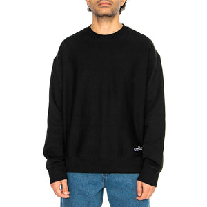 Label Script Sweat Black - Felpa Girocollo Uomo Nera I034429.89XX . CARHARTT WIP 