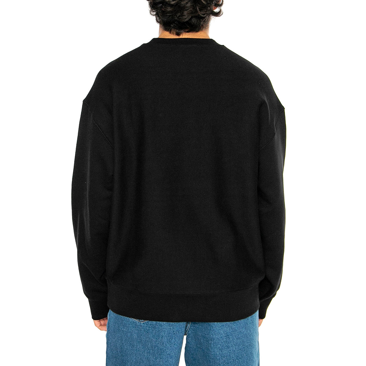 Label Script Sweat Black - Felpa Girocollo Uomo Nera I034429.89XX . CARHARTT WIP 