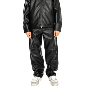 Single Knee Pant Black - Pantaloni Similpelle Uomo Neri I034446.89XX . CARHARTT WIP 