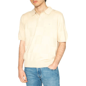 S/S Checker Polo Fleur De Sel - Polo Uomo Beige I034535.2LPXX . CARHARTT WIP 