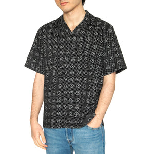 S/S Furoshiki Shirt Furoshiki Print, Black - Camicia Maniche Corte Uomo Nera I034549.2SQXX . CARHARTT WIP 