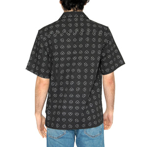 S/S Furoshiki Shirt Furoshiki Print, Black - Camicia Maniche Corte Uomo Nera I034549.2SQXX . CARHARTT WIP 