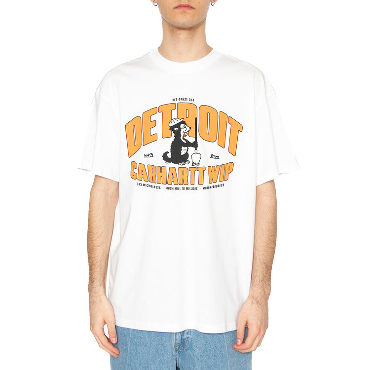 S/S Underground T-Shirt White - Maglietta Girocollo Uomo Bianca I034642.02XX . CARHARTT WIP 