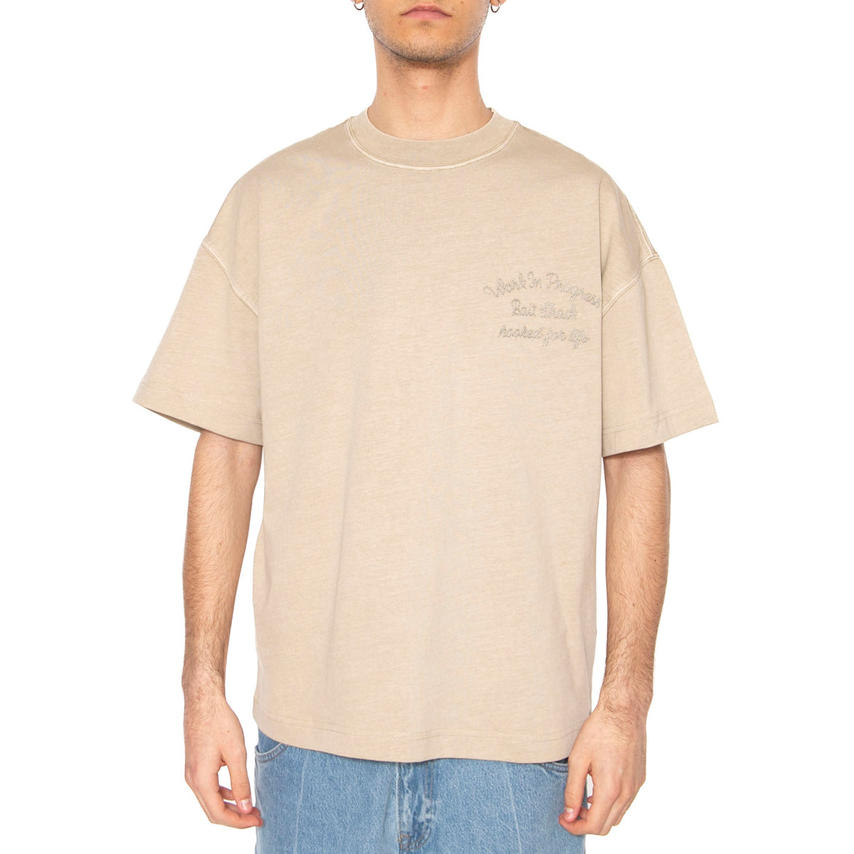 S/S Bait Shack T-Shirt Wall - Maglietta Girocollo Uomo Beige I034660.G1GD . CARHARTT WIP 