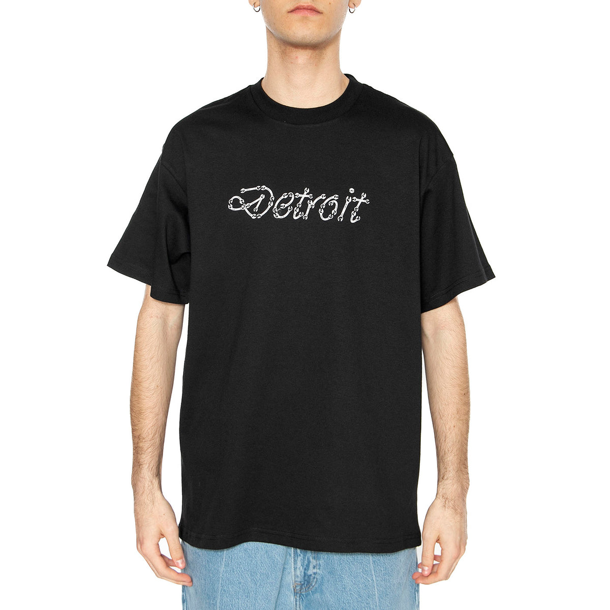 S/S Peace And Work T-Shirt Black / White - Maglietta Girocollo UomoNera I034763.0D2XX . CARHARTT WIP 