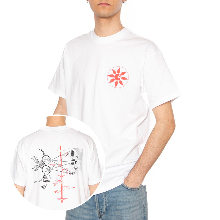 S/S Senses T-Shirt White - Maglietta Girocollo Uomo Bianca I034771.02XX . CARHARTT WIP 