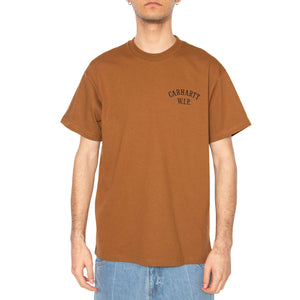 S/S Cabinetry T-Shirt Hamilton Brown / Black - Maglietta Girocollo Uomo Marrone I034779.08WXX . CARHARTT WIP 