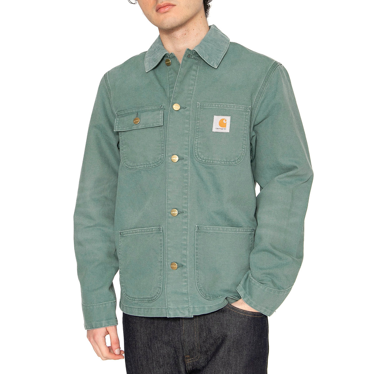 Michigan Coat Silver Pine / Silver Pine - Giacca Uomo Verde I034787.2R84O . CARHARTT WIP 