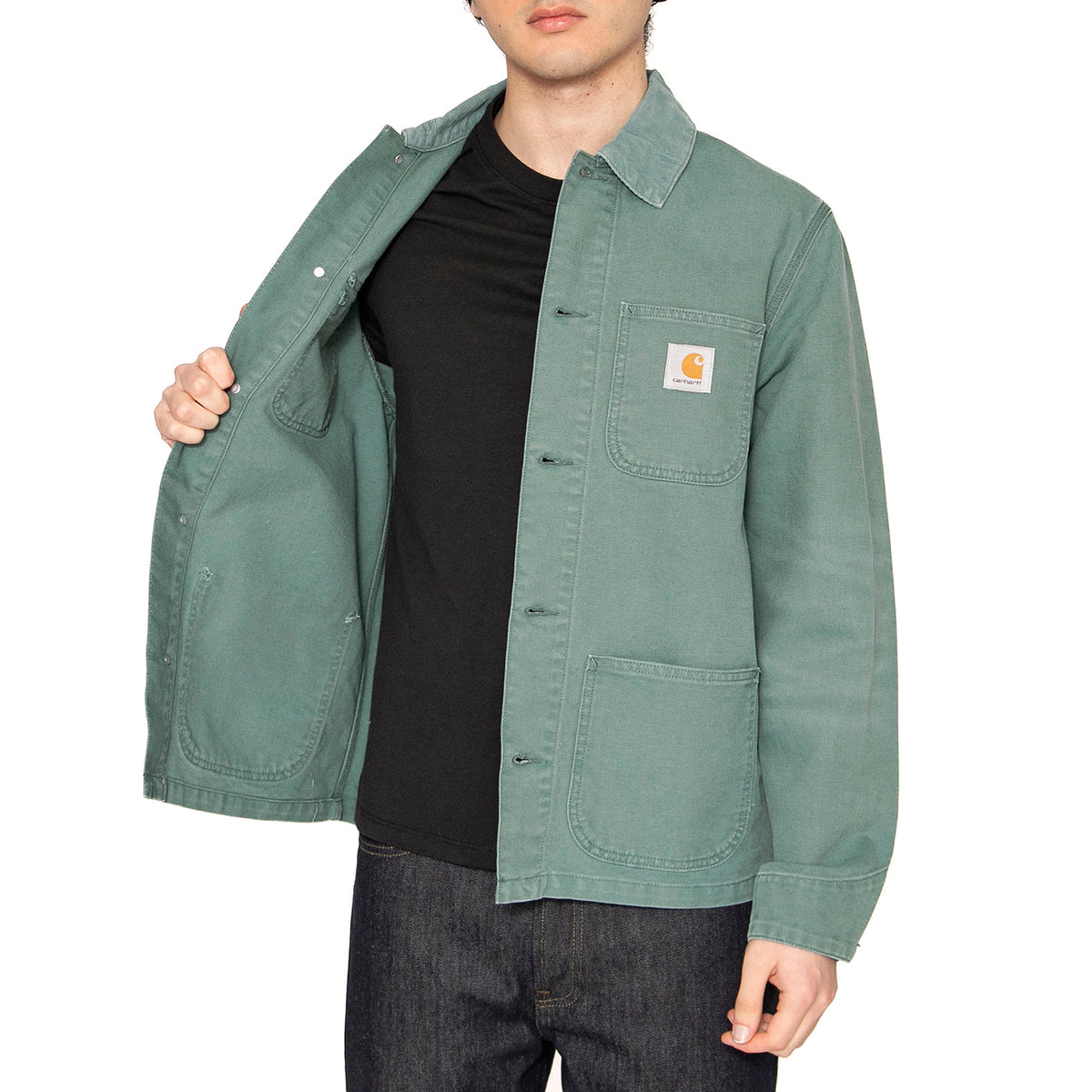 Michigan Coat Silver Pine / Silver Pine - Giacca Uomo Verde I034787.2R84O . CARHARTT WIP 