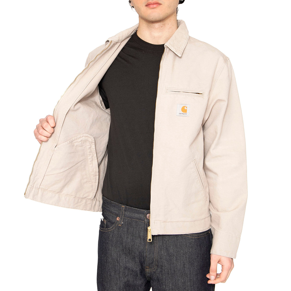 Detroit Jacket Dusky Beige / Dusky Beige - Giacca Uomo Beige I034819.2RF4O . CARHARTT WIP 