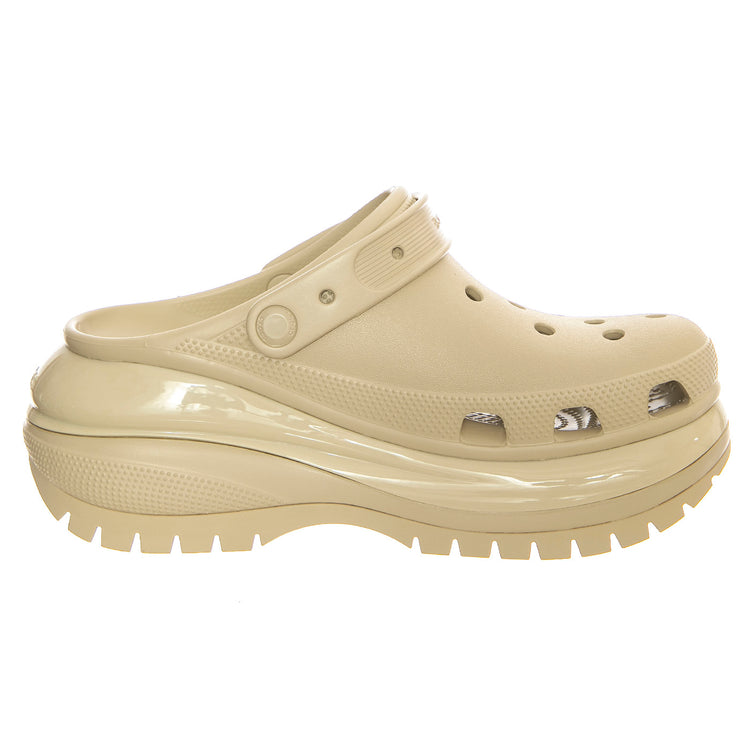 Classic Mega Crush Clog W-BONE - Sandali Donna Beige CR.207988-BONE . CROCS 