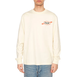 Iota Ls Tee Dirty White Maglietta Girocollo Maniche Lunghe Uomo Beige DMP251946A_DWH . DEUS EX MACHINA 
