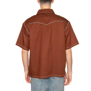 Dickies River Ranch - Camicia Maniche Corte Uomo Marrone DK0A4Z7MK471 . DICKIES 