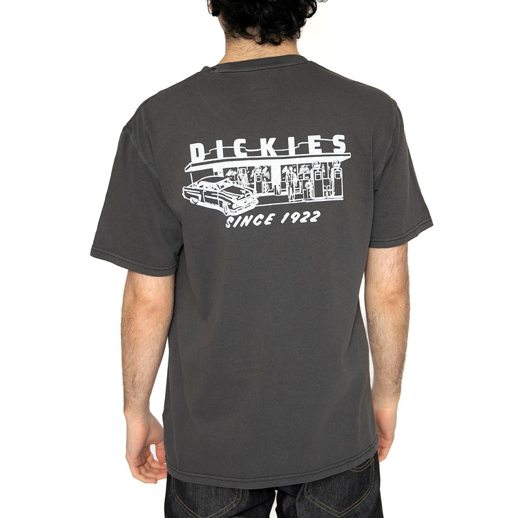 SS Station SS Tee Black - Maglietta Girocollo Uomo Nera DK0A4Z8XBLK1 . DICKIES 