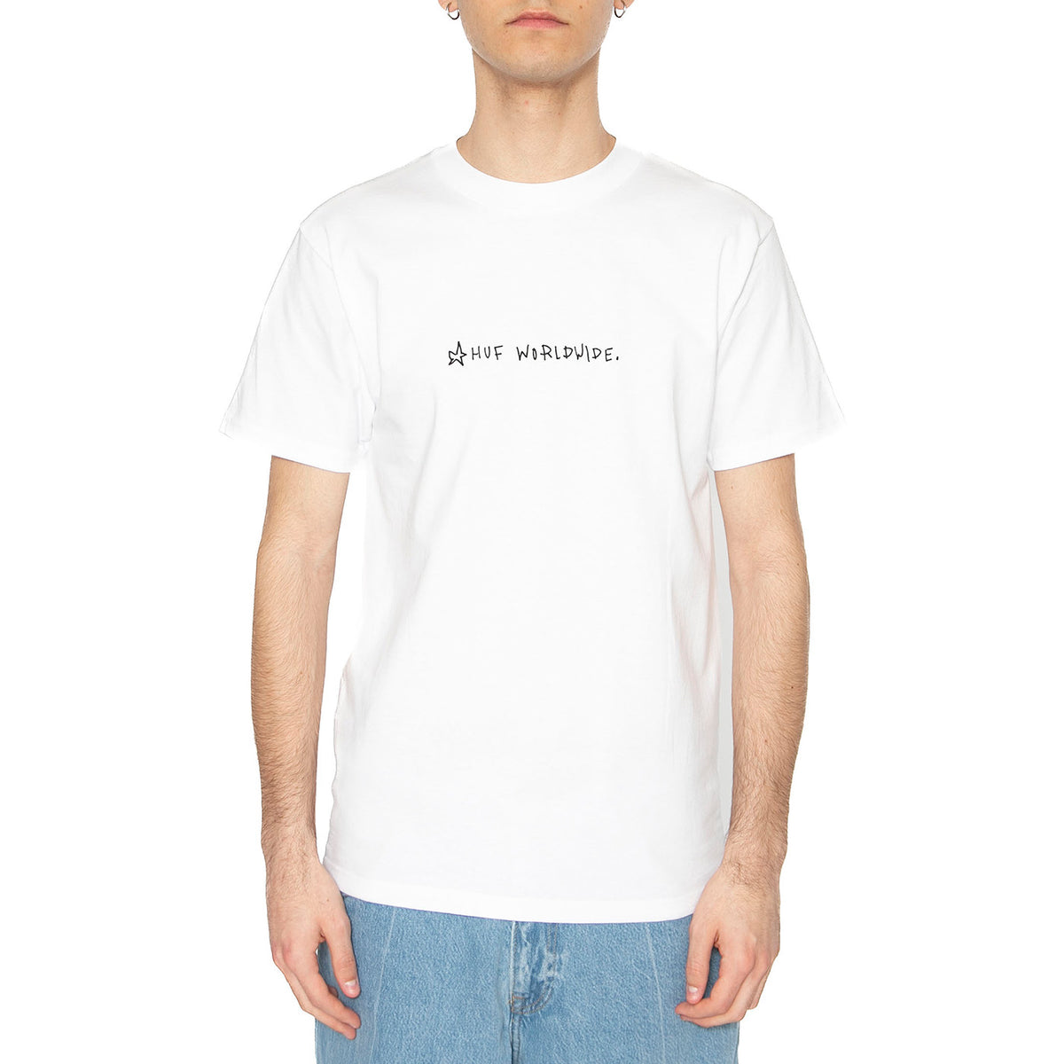 Ferrell S/S Tee White - Maglietta Girocollo Uomo Bianca TS02395-WHITE . HUF 
