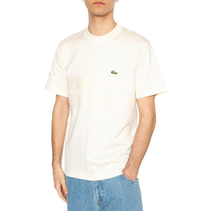 T-Shirt XFJ Beige - Maglietta Girocollo Uomo Beige TH9769-XFJ . LACOSTE 