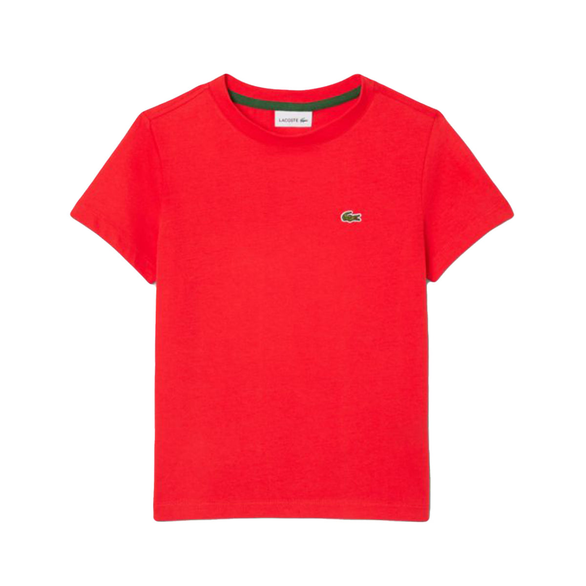 T-SHIRT ZBG Red - Maglietta Girocollo Bambino Rossa TJ1122-ZBG . LACOSTE 