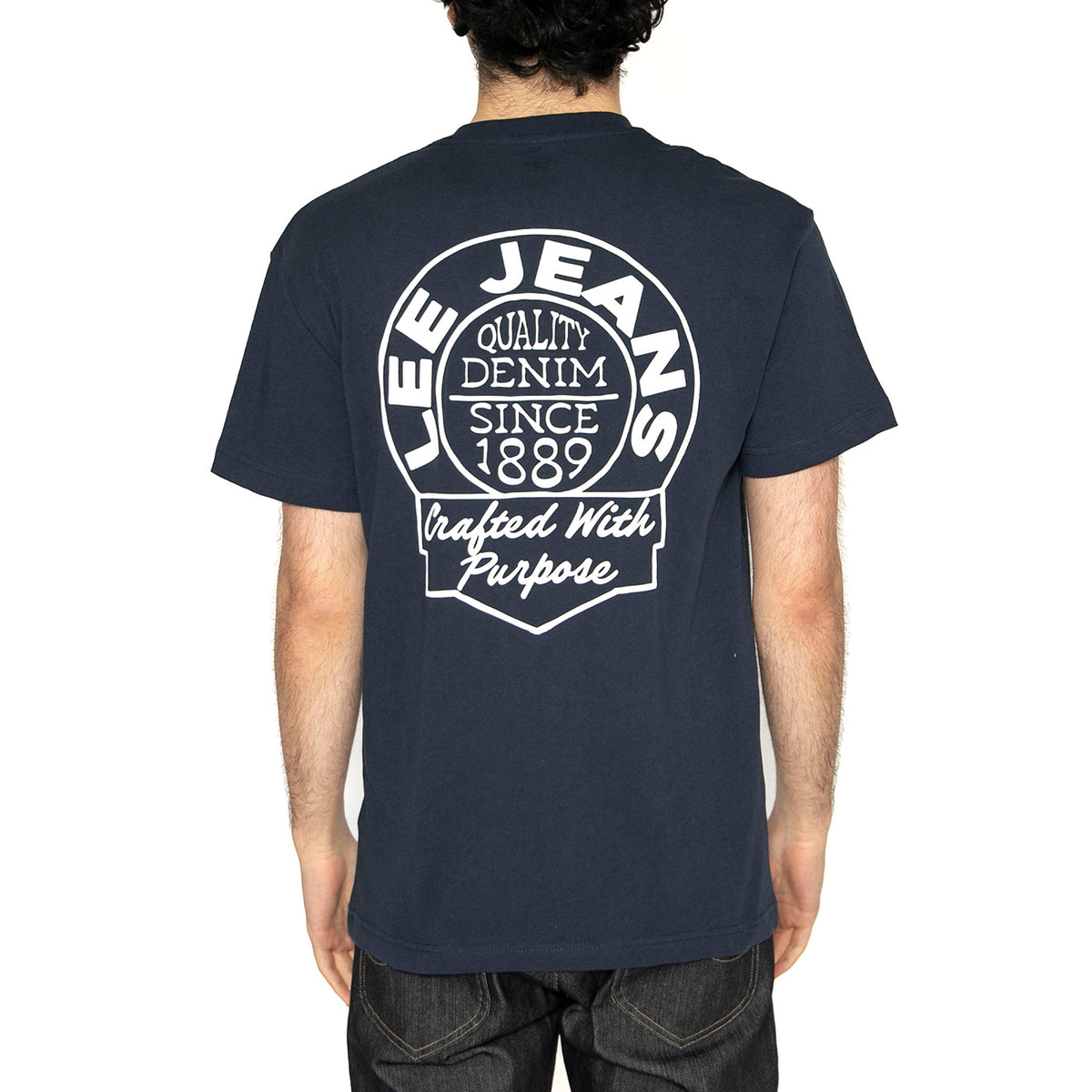 Relaxed Tee Mood Indigo - Maglietta Girocollo Uomo Blu 112364547 . LEE 
