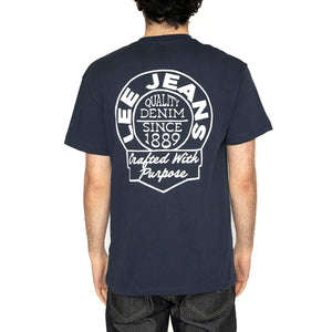 Relaxed Tee Mood Indigo - Maglietta Girocollo Uomo Blu 112364547 . LEE 