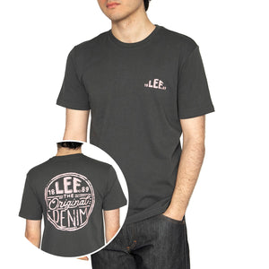 Regular Logo Tee Washed Black - Maglietta Girocollo Uomo Nera 112364551 . LEE 