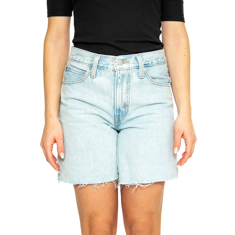 '94 Baggy Short Mister Twister Cut Hem - Bermuda Denim Jeans Donna Blu 001JO-0002 . LEVIS 