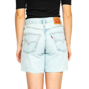 '94 Baggy Short Mister Twister Cut Hem - Bermuda Denim Jeans Donna Blu 001JO-0002 . LEVIS 