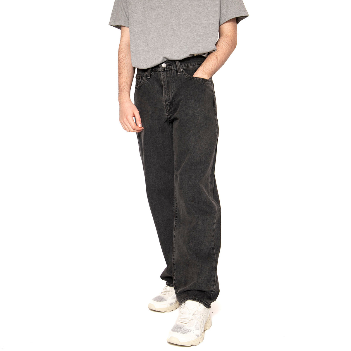 578 Baggy 8am in Cahrlotte - Pantaloni Denim Jeans Uomo Neri A4750-0020 . LEVIS 