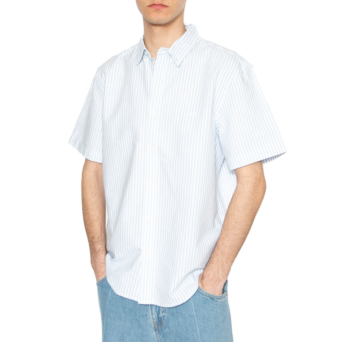 SS Authetic Button Down Waylon Striper D - Camicia Maniche Corte Uomo Multicolore A9161-0015 . LEVIS 