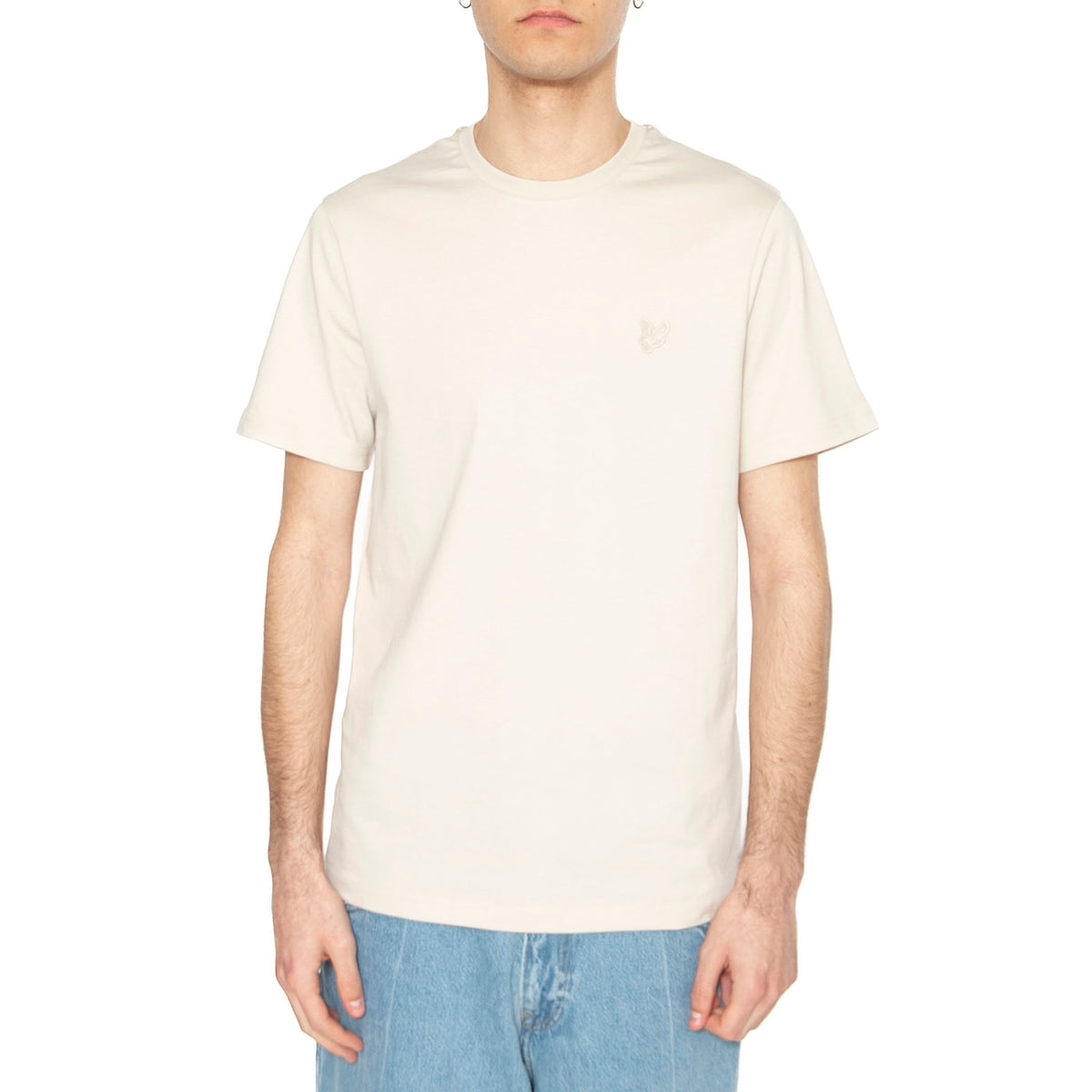 Tonal Eagle Plain T-shirt Cove - Maglietta Giorocollo Uomo Beige TS400TON-W870 . LYLE & SCOTT 