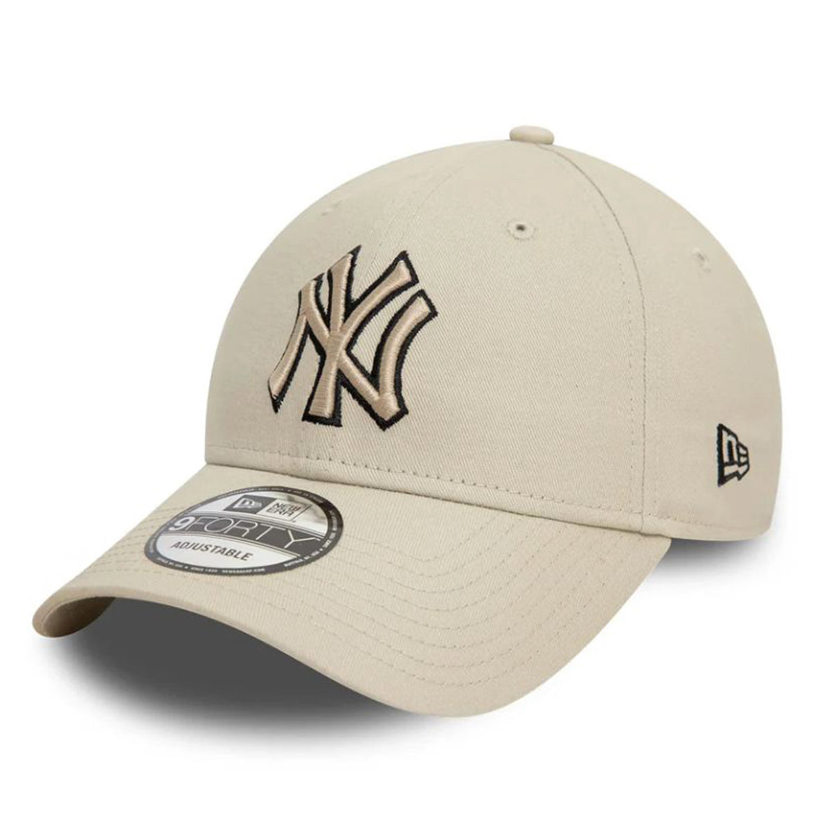 Team Outline 9Forty New York Yankees Stone / Black - Cappellino con Visiera Multicolore 60595199 . NEW ERA 