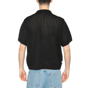 Dez Sweater Shirt Digital Black - Camicia in Maglia Maniche Corte Uomo Nera 151000106-DIB . OBEY 