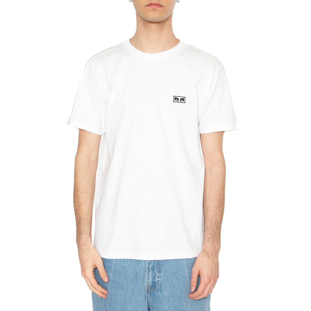 Obey Eyes 3 Tee White - Maglietta Girocollo Uomo Bianca 165261826-WHT . OBEY 