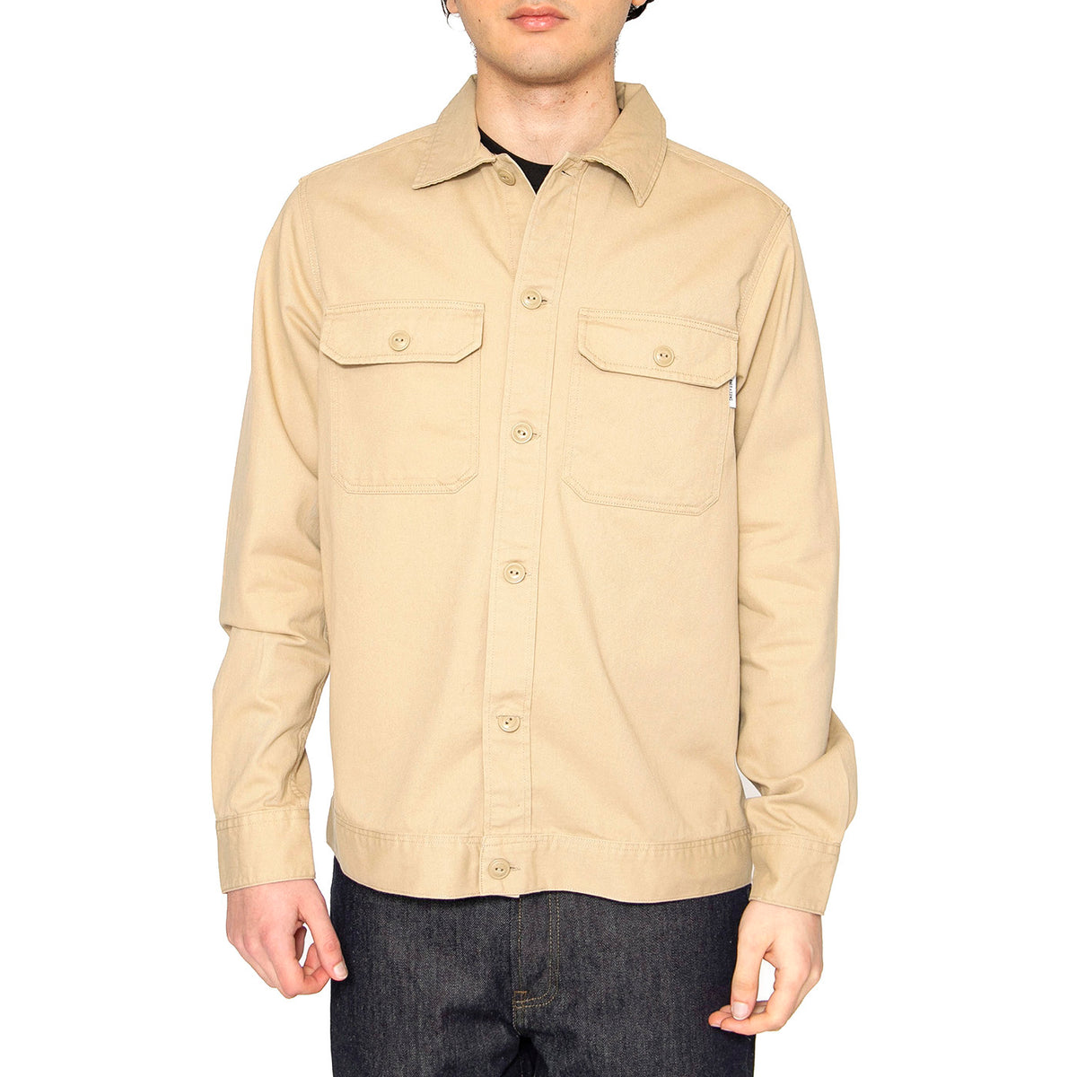 Onssilvio LS Pocket Overshirt Twill - Camicia Uomo Beige 22022442 . ONLY & SONS 