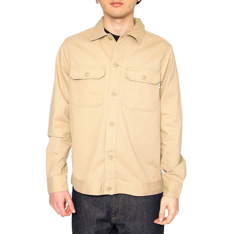 Onssilvio LS Pocket Overshirt Twill - Camicia Uomo Beige 22022442 . ONLY & SONS 