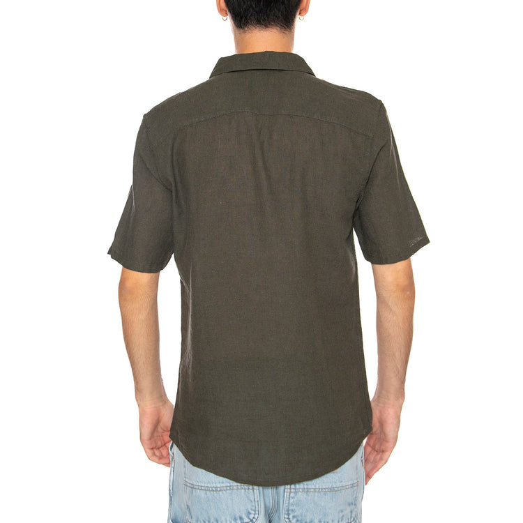 Onscaiden Life Solid Resort Green - Camicia Mancihe Corte Uomo Verde 22025116 . ONLY & SONS 