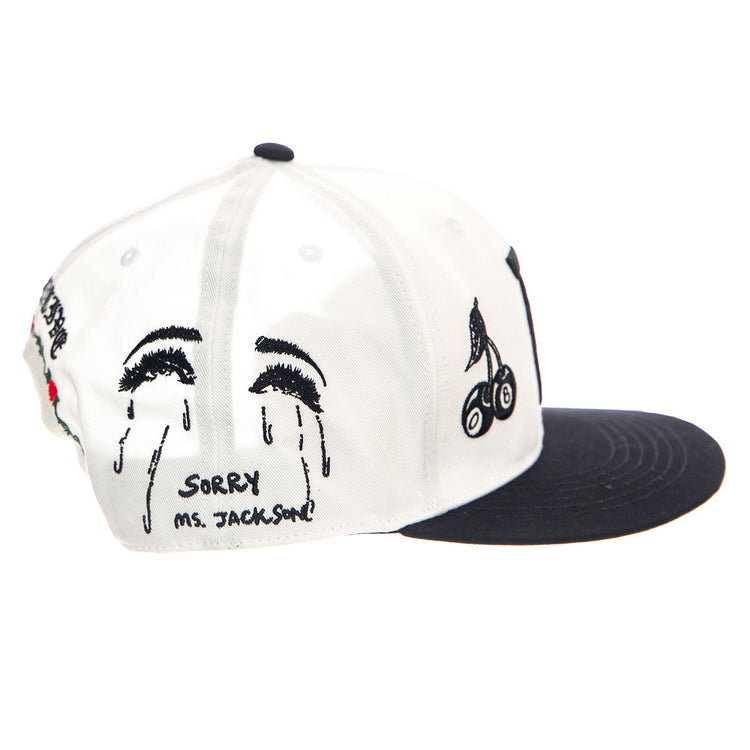 Primitive Jackson Snapback White - Cappellino con Visiera Bianco PA424H09-WHT . PRIMITIVE 