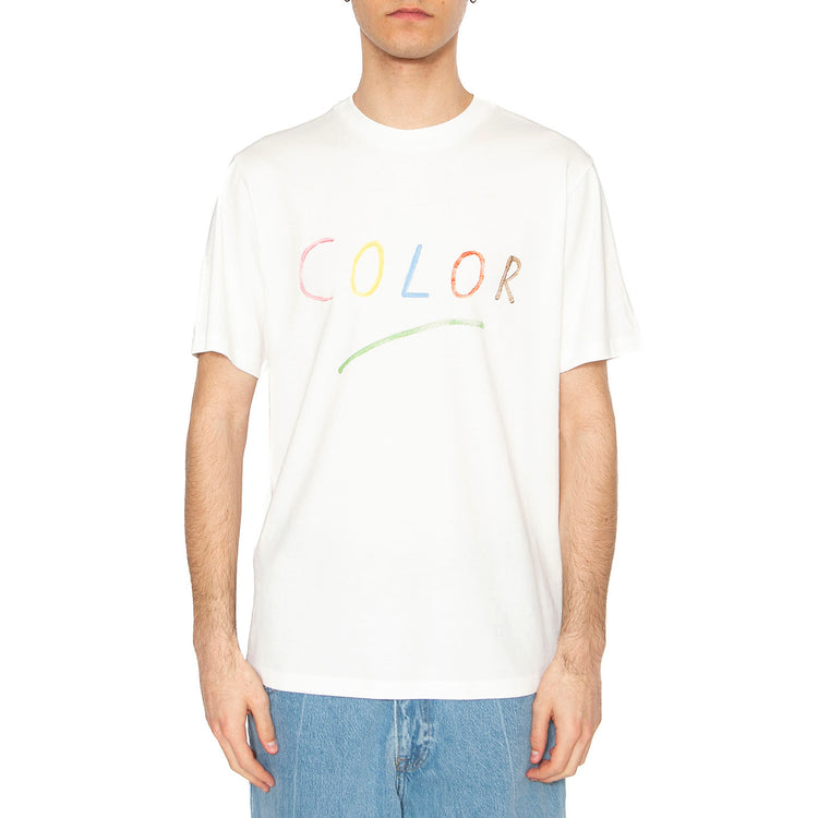 Colors Zach Tee White - Maglietta Girocollo Uomo Bianca MTS00425-WHITE . THINKING MU 